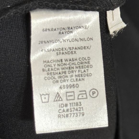 Ann Taylor The All-Day Ponte Dress In Colorblock Black Size 4 - Picture 8 of 8